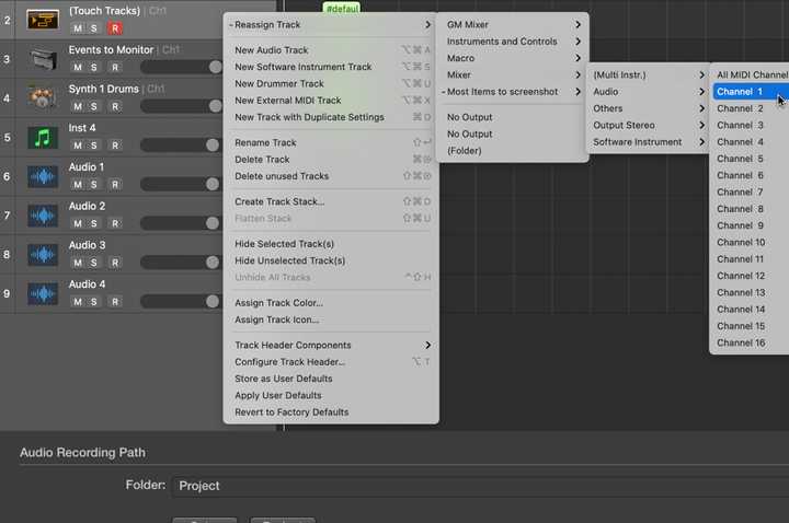 configure the midi channel on each controller keyboard