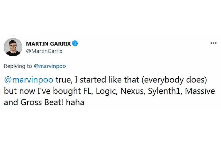 Martin once remarked that he "sometimes" uses [Apple] Logic